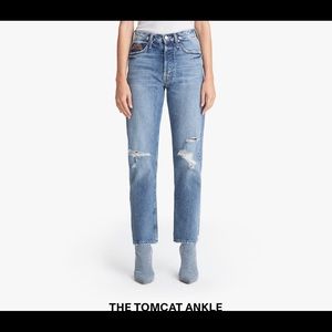 NWT MOTHER Tomcat Ankle Fray jeans!